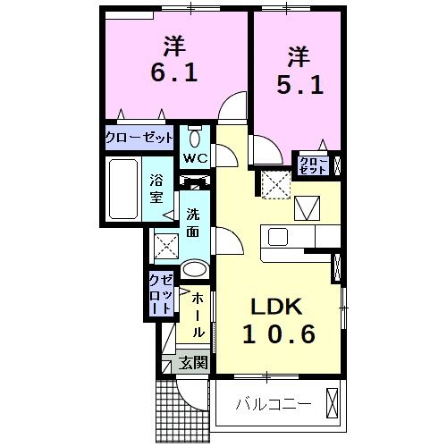 【アサヒハイツの間取り】