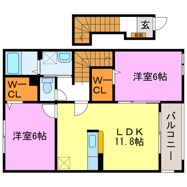 ルミエール日野Iの間取り