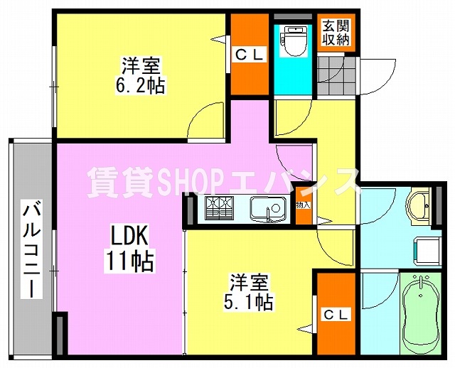 二宮1丁目KSの間取り