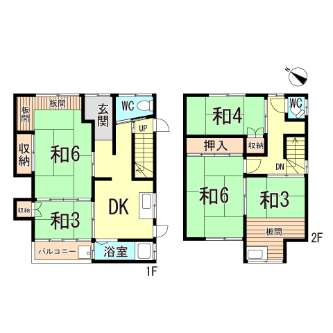 下三条町貸家の間取り