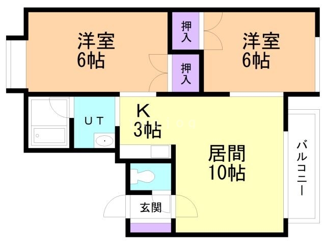 エルソル北３３条の間取り