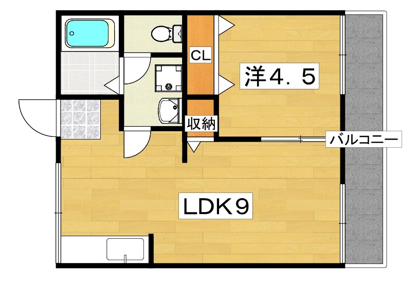 前川ハイツＡ棟の間取り