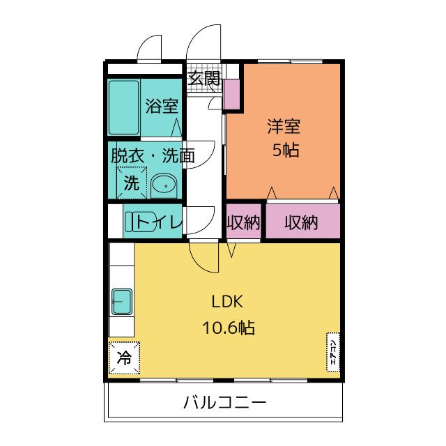 ソレイユ堀川の間取り