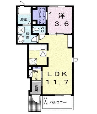 遠田郡涌谷町字刈萱町のアパートの間取り