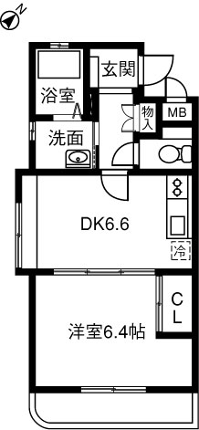 ピースフレンド238の間取り