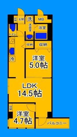 堺市堺区戎之町東のマンションの間取り