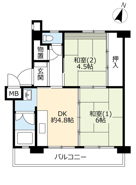 ＵＲ千葉幸町の間取り