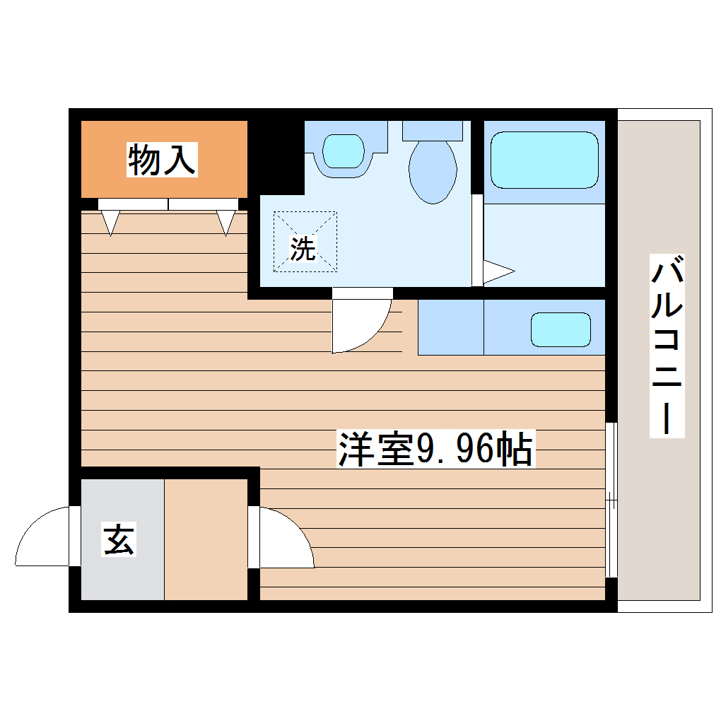 メリディアンなないろの里　伍番館の間取り