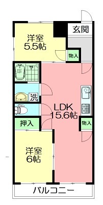 小田原市久野のマンションの間取り