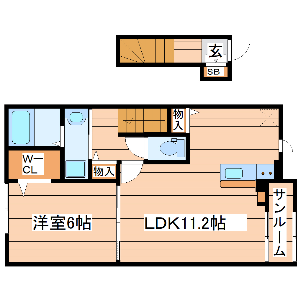 マクリー　マームの間取り