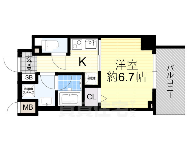 レジリエント江坂穂波町の間取り