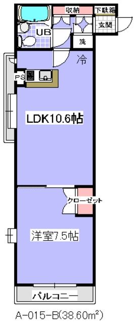 ローズマンションA15の間取り