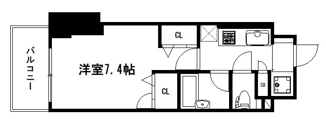 クリスタルグランツ西大路御池の間取り