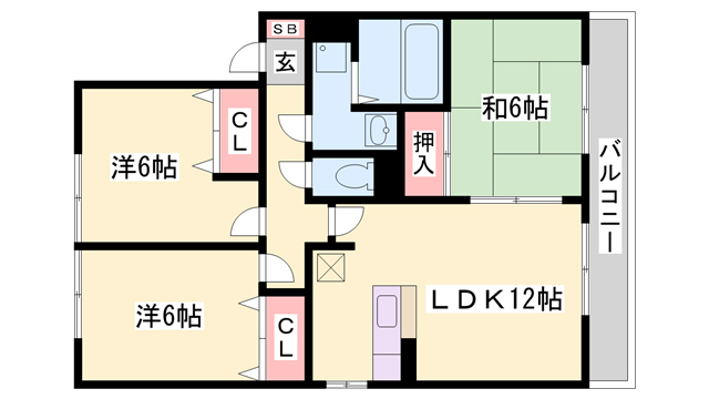 グランエスト IVの間取り