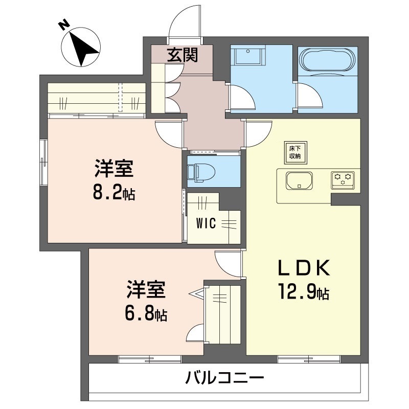 トラストメゾンしらぎくの間取り