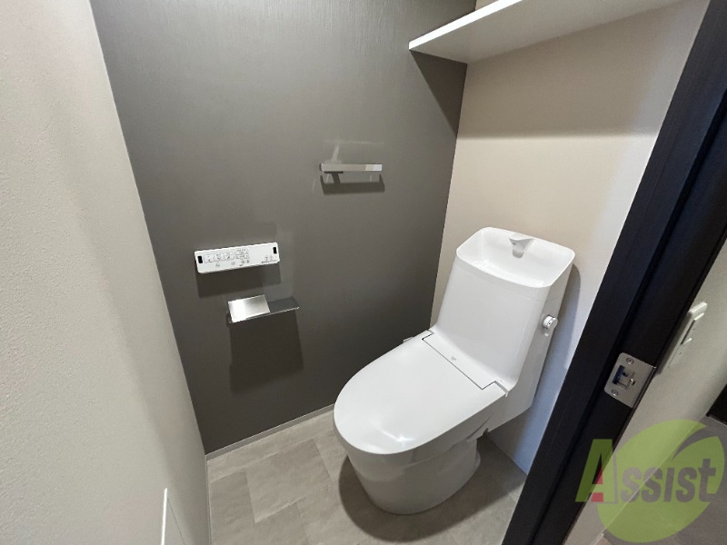 トイレ　トイレにはウォシュレット機能が付いていて快適です。