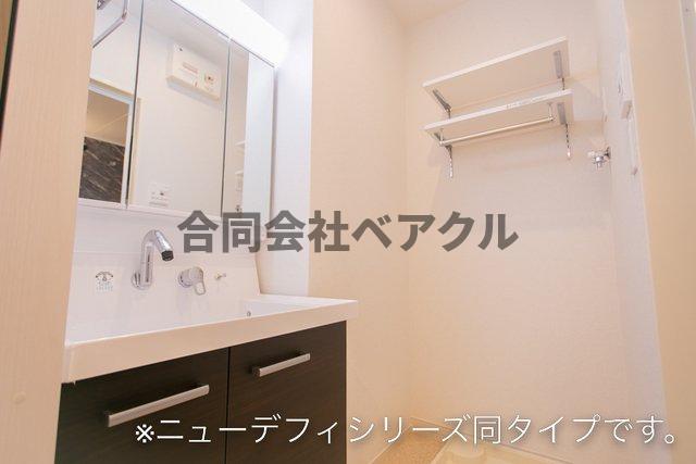 洗面設備　広い洗面スペース