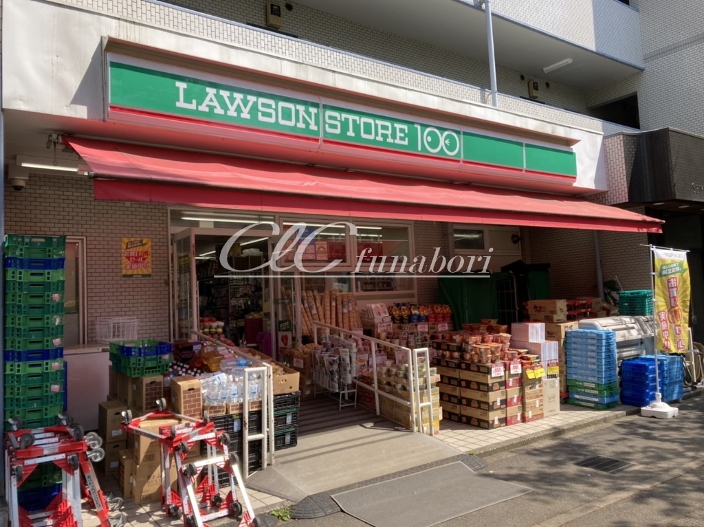 コンビニ　ローソンストア100 船堀街道店（コンビニ）まで500m