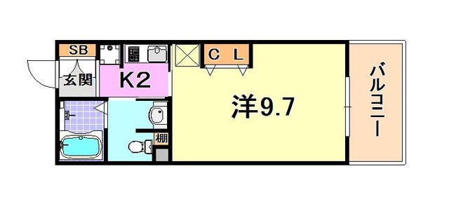 KDXレジデンス甲南山手の間取り写真