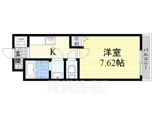 南海高野線 白鷺駅 徒歩6分 2階建 築24年の間取り写真