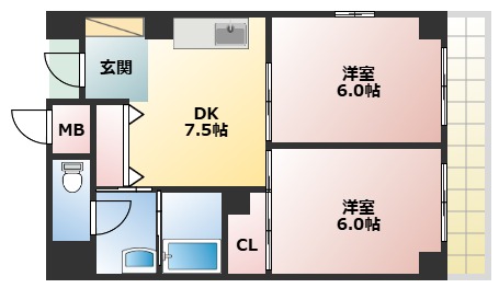 サンピア南茨木の間取り写真