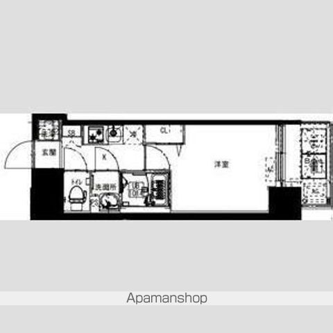 ＪＲ東西線 海老江駅 徒歩7分 12階建 築2年の間取り写真