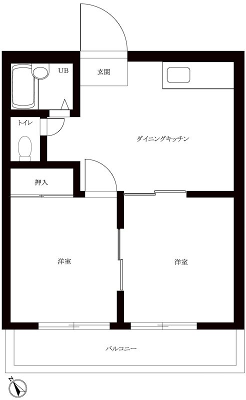 ビラ松木の間取り写真