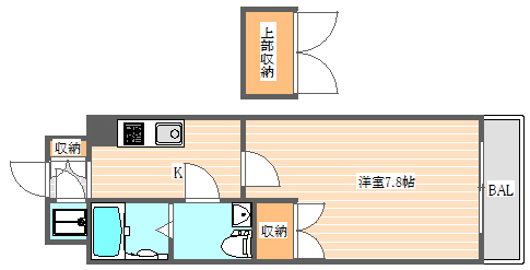 No.67 BENEFIT21博多の間取り写真
