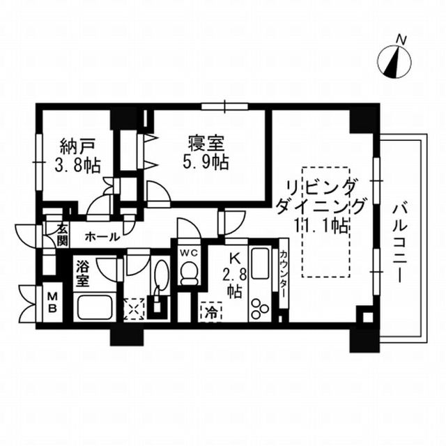 パークフラッツ学芸大学の間取り写真