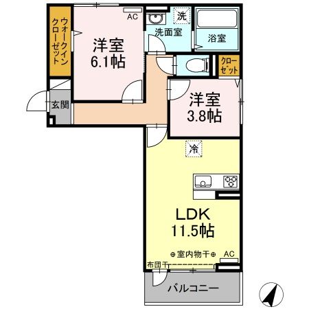 エルドラードDの間取り写真