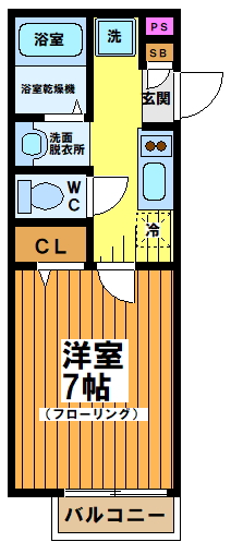 京王線 笹塚駅 徒歩4分 2階建 築18年の間取り写真