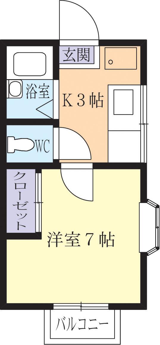 コーポ五本松の間取り