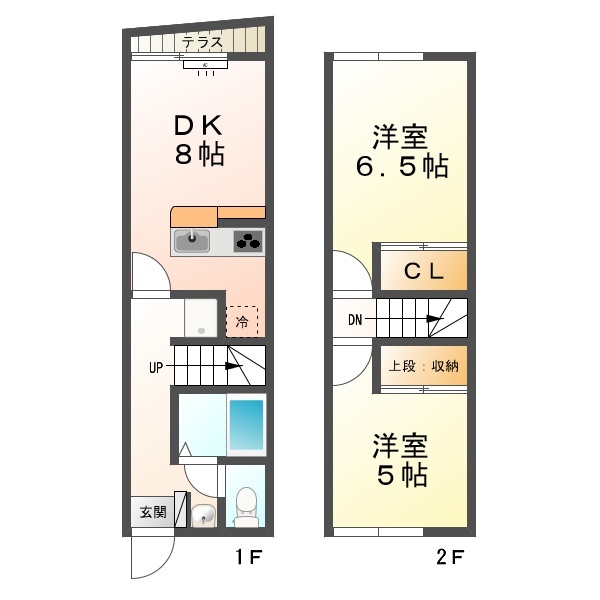 シャルマン砥堀の間取り