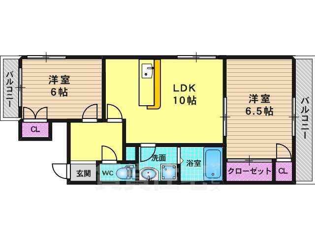 レションド清涼の間取り