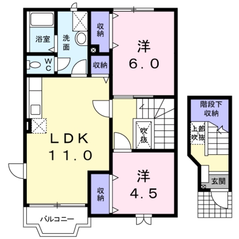 ルミエール田園の間取り