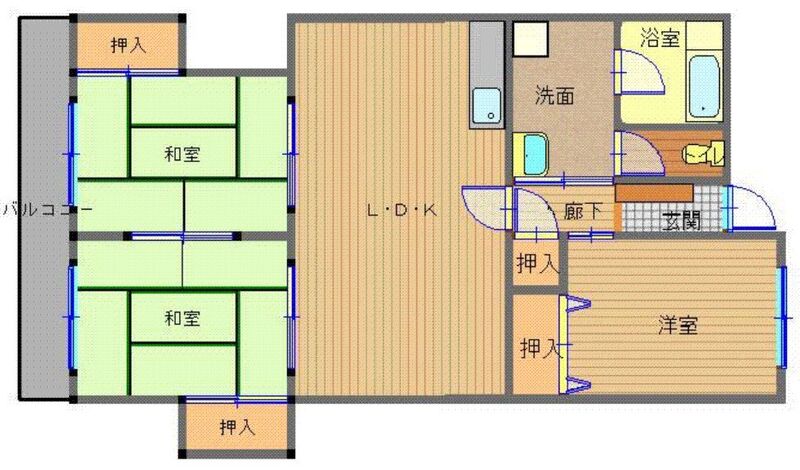 長崎市葉山のマンションの間取り