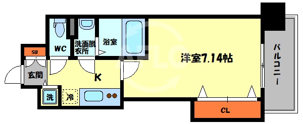 Luxe布施駅前の間取り