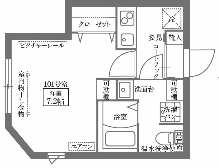COCOCUBE大森IIの間取り写真
