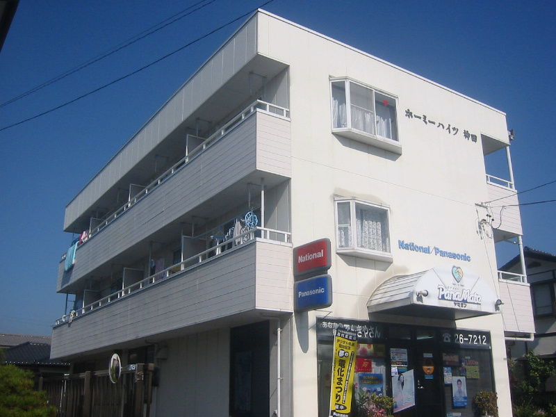松本市神田のマンションの建物外観
