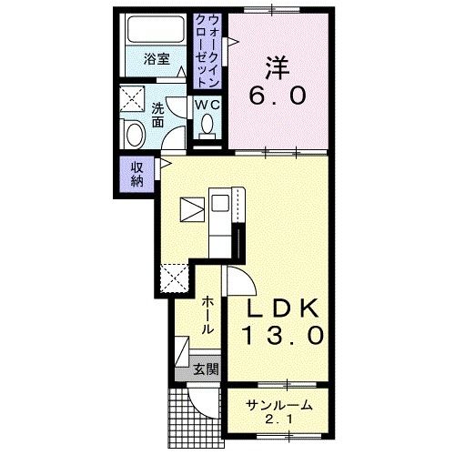 アンベリールの間取り