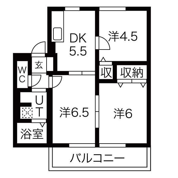 パディ・ヴィレッジの間取り