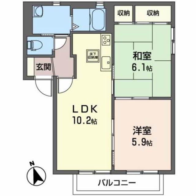 ピエス赤井Ａの間取り