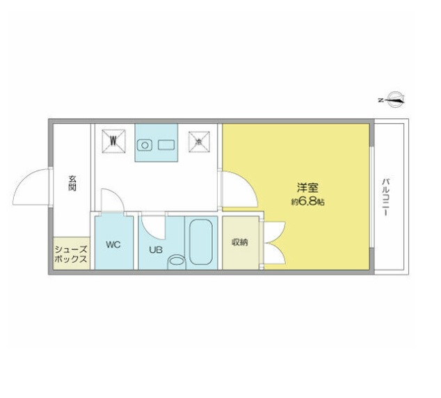 名古屋市昭和区広瀬町のマンションの間取り