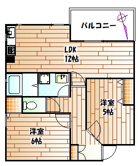 横浜市都筑区北山田のアパートの間取り