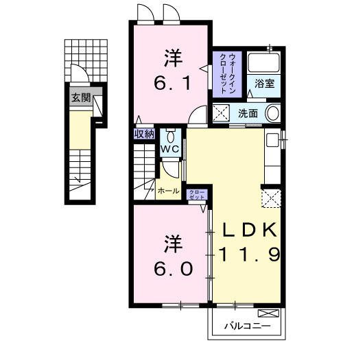 インクラインの間取り