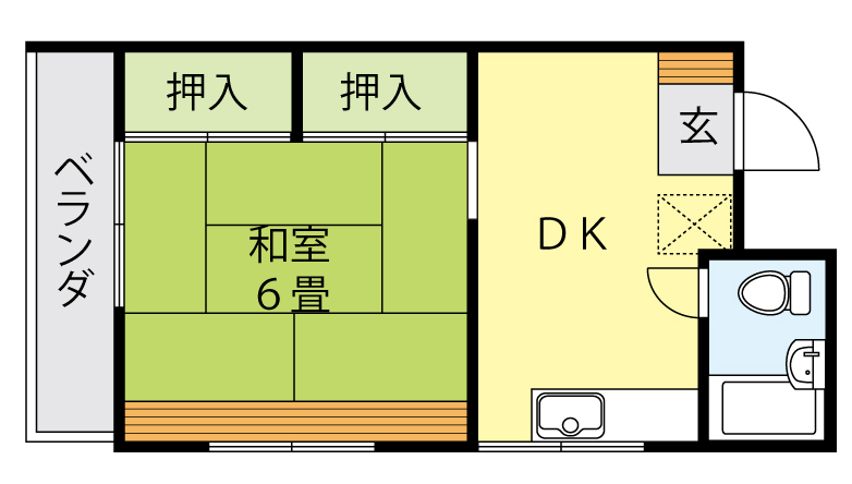 コーポ阿賀野の間取り