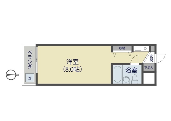 草加西町ハイツの間取り