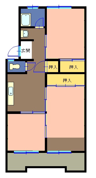 沼津市原のマンションの間取り