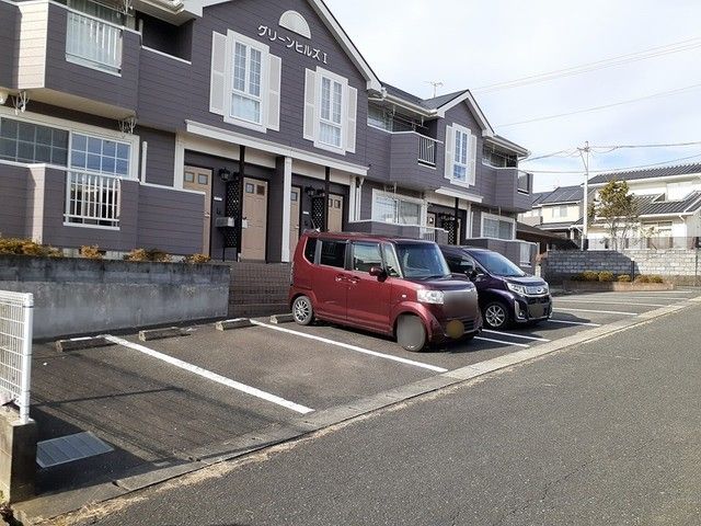 【高萩市大字安良川のアパートの駐車場】