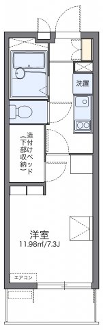 レオパレスヴィルヌーブの間取り